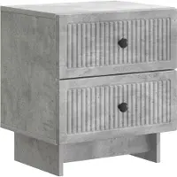 vidaXL Cabinet de chevet avec tiroir Gris béton 43 x 34,5 x 47,5 cm