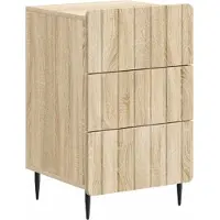 vidaXL Cabinet de chevet avec tiroir Chêne Sonoma 43 x 41 x 68 cm
