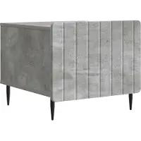 vidaXL Table basse gris béton 49 x 50 x 42 cm en aggloméré