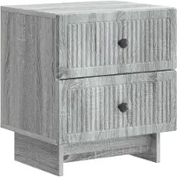 vidaXL Cabinet de chevet 2 pcs Sonoma gris 43 x 34,5 x 47,5 cm