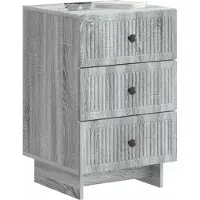 vidaXL Cabinet de chevet avec tiroir Sonoma gris 43 x 41 x 66,5 cm