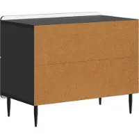 vidaXL Cabinet de chevet Noir 62 x 34,5 x 49,5 cm Bois d'ingénierie