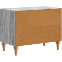 vidaXL Cabinet de chevet avec tiroir Sonoma gris 62 x 34,5 x 48 cm