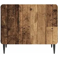 vidaXL Table basse à tiroirs en bois recyclé 49 x 50 x 42 cm Panneau de bois