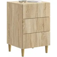 vidaXL Cabinet de chevet avec tiroir Chêne Sonoma 43 x 41 x 66,5 cm