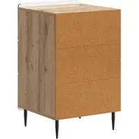 vidaXL Cabinet de chevet avec tiroir Chêne artisanal 43 x 41 x 68 cm