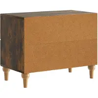 vidaXL Cabinet de chevet avec tiroir Chêne fumé 62 x 34,5 x 48 cm