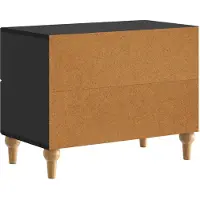 vidaXL Cabinet de chevet Noir 62 x 34,5 x 48 cm Bois d'ingénierie
