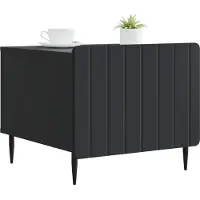 vidaXL Table basse à tiroirs, noire, 49 x 50 x 42 cm, aggloméré