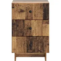 vidaXL Cabinet de chevet avec tiroir Bois ancien 43 x 41 x 66,5 cm
