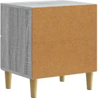 vidaXL Cabinet de chevet avec tiroir Sonoma gris 43 x 34,5 x 48 cm