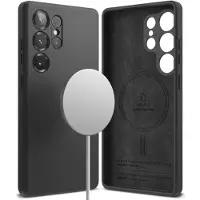 Ringke Étui en silicone (Samsung Galaxy S25 Ultra), Coque pour téléphone portable, Noir