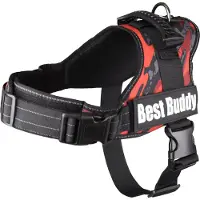 Flamingo Harnais Best Buddy Pluto rouge/camouflage, taille : XL