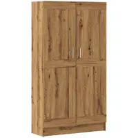 vidaXL Bibliothèque chêne artisanal 82,5x30,5x150 cm bois d'ingénierie