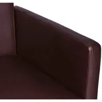 vidaXL Chaise de salle à manger 2 pcs. Marron similicuir
