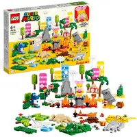 LEGO Super Mario Boîte à outils créative 71418 - Jeu de construction 588 pièces avec Wendy, Yoshi bleu et Goomba, 6+