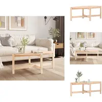 vidaXL Table basse 118x63x45 cm Pin massif - Tables basses