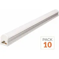 Silamp Tube LED néon 120 cm, type T5, 18W - Lot de 10 - Blanc neutre 4000K - 5500K