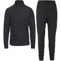 Trespass Unite360 Long Sleeve Base Layer Set Noir S Homme
