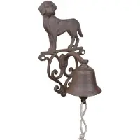 Esschert Design Sonnette de porte motif chien - fonte