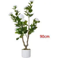 StarTech.com Camélia - Arbre à camélias artificiel - 90 cm de hauteur - Fleurs réalistes - Décoration d'intérieur - Facile d'entretien - Plastique - 1 pièce - Rose