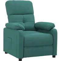 vidaXL Fauteuil relax vert foncé Tissu