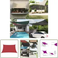 The Living Store Store 160 g/m² Rouge 3/4x2 m HDPE