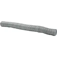 vidaXL : Clôture en panneaux soudés, 1 x 100 mètres, acier galvanisé, couleur argent