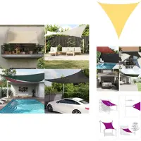 vidaXL Voile d'ombrage 160 g/m² Beige 4x4x4 m HDPE - Parasols & Protection solaire