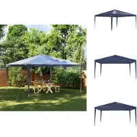 vidaXL Tente de réception 4x4 m Bleu - Pavillons & Tentes de réception