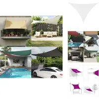 vidaXL Voile d'ombrage Oxford Tissu Triangulaire 4x5x5 m Blanc - Parasols & Protection solaire