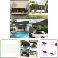 The Living Store Store 160 g/m² blanc 3x4,5 m HDPE