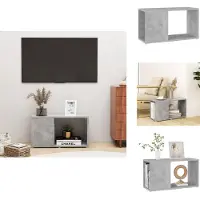 vidaXL Armoire TV gris béton 60x24x32 cm Bois composite - Meuble TV