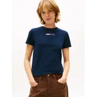 Tommy Hilfiger Essential Logo 2 Short Sleeve T-shirt Bleu S Femme