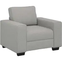 vidaXL Fauteuil gris nuage 100x77x82 cm Tissu