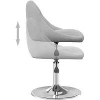 vidaXL Chaise de salle à manger 2 pcs. Pivotantes Gris clair Velours