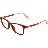 Lacoste Lunettes de Vue L3665 50/16/140 Transparent dark orange lumi Bio inj-g820 BOY L3665