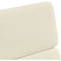 vidaXL Chaises de salle à manger à roulettes, lot de 2, couleur crème, 58 x 65 x 98 cm