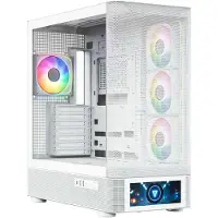 Modecom Volcano Aq500 Argb Midi White Pc Tower Case Blanc