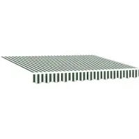 vidaXL Store rétractable vert et blanc 300 x 250 cm