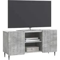vidaXL : Meubles TV, 102 x 34,5 x 52 cm, gris béton, panneaux de particules
