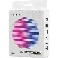 Petkit Litière Pour Chats - Petkit - 5 En 1 - Jetable Dans Les Toilettes - Agglomérante - Blanc