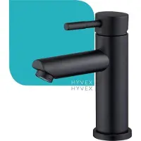 Merkloos Robinet de salle de bain & cuisine noir incl. raccords - robinet de lavabo - noir