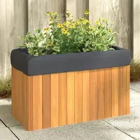 Prolenta Maison Exclusive - Bac à plantes 59 x 27,5 x 35 cm en bois massif d'acacia