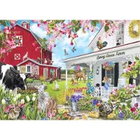 Bluebird Puzzle Puzzle Spring Green farm - 1500 pièces