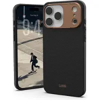 Uag Coque arrière Fibr Armr MagSafe Kevlar pour Apple iPhone 17 Pro Max - Graphite / Bronze