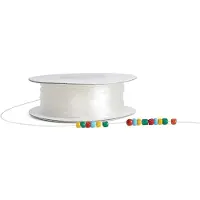 Colorations - Cordon perlé extensible transparent, 91mtr.