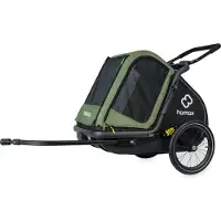 Hamax Remorque Vélo Pour Chien Pluto M Avec Suspension Et Châssis Pliable -
