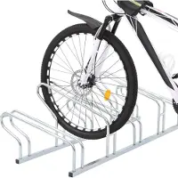 vidaXL Support à vélos pour 5 vélos Autoportant Acier galvanisé