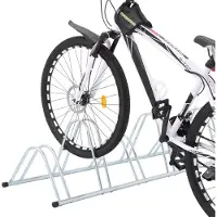 vidaXL Support à vélos pour 6 vélos Posé au sol Acier galvanisé